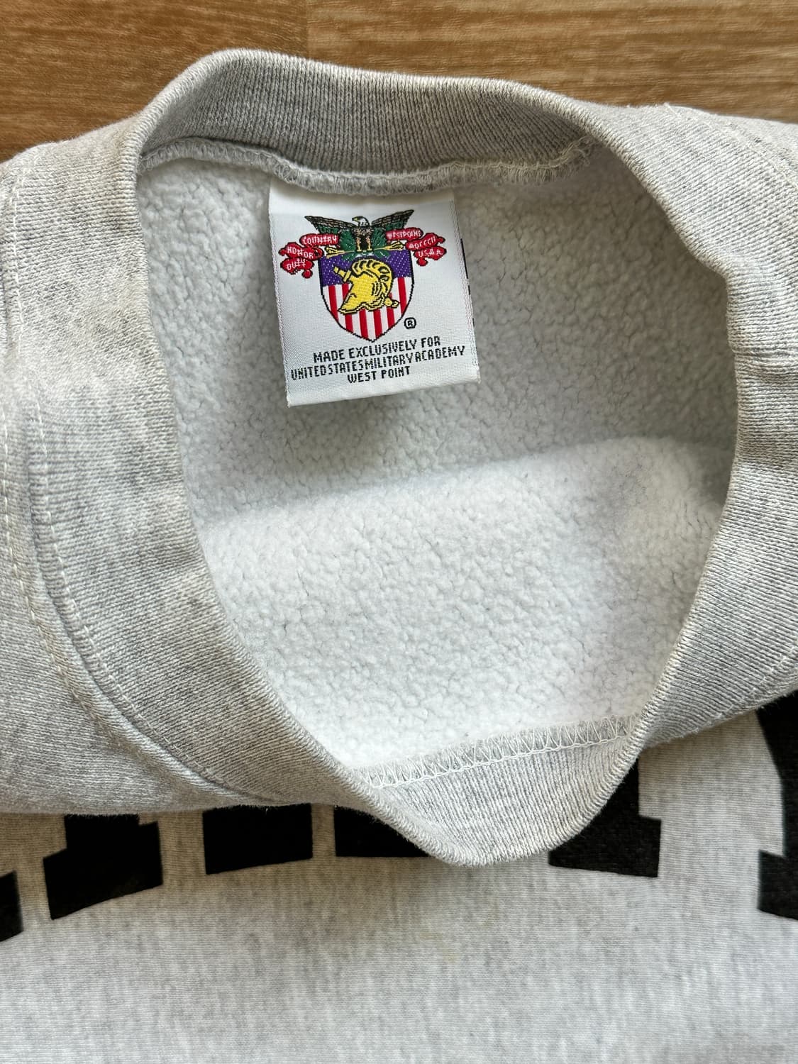 웨스트포인트 ARMY 리버스위브 스웻셔츠 made in usa 상품이미지4