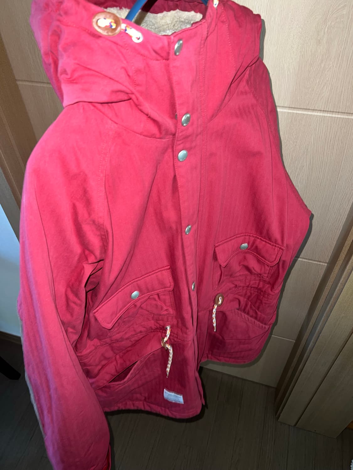 라이풀 12fw 헤링본 자켓 와인 L사이즈 상품이미지3