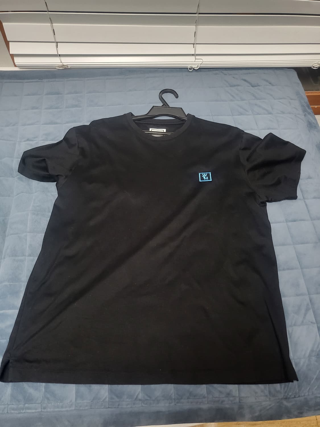 우영미 터콰이즈 백로고 티셔츠  50 상품이미지2