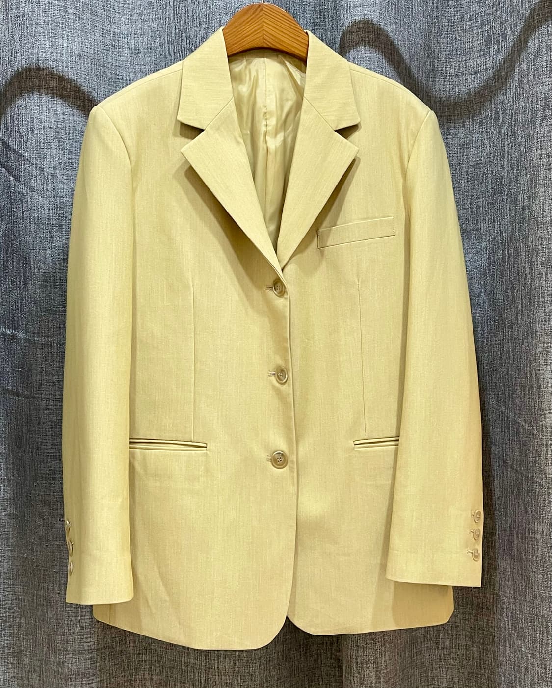 도매택 Coming J 간절기 오버핏 자켓 /버터칼라  상품이미지2