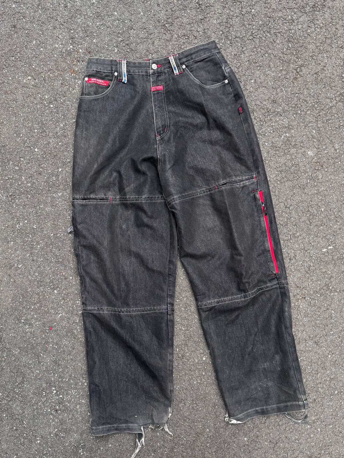 도그타운 블랙드래곤 자수 흑청 데님팬츠  상품이미지3