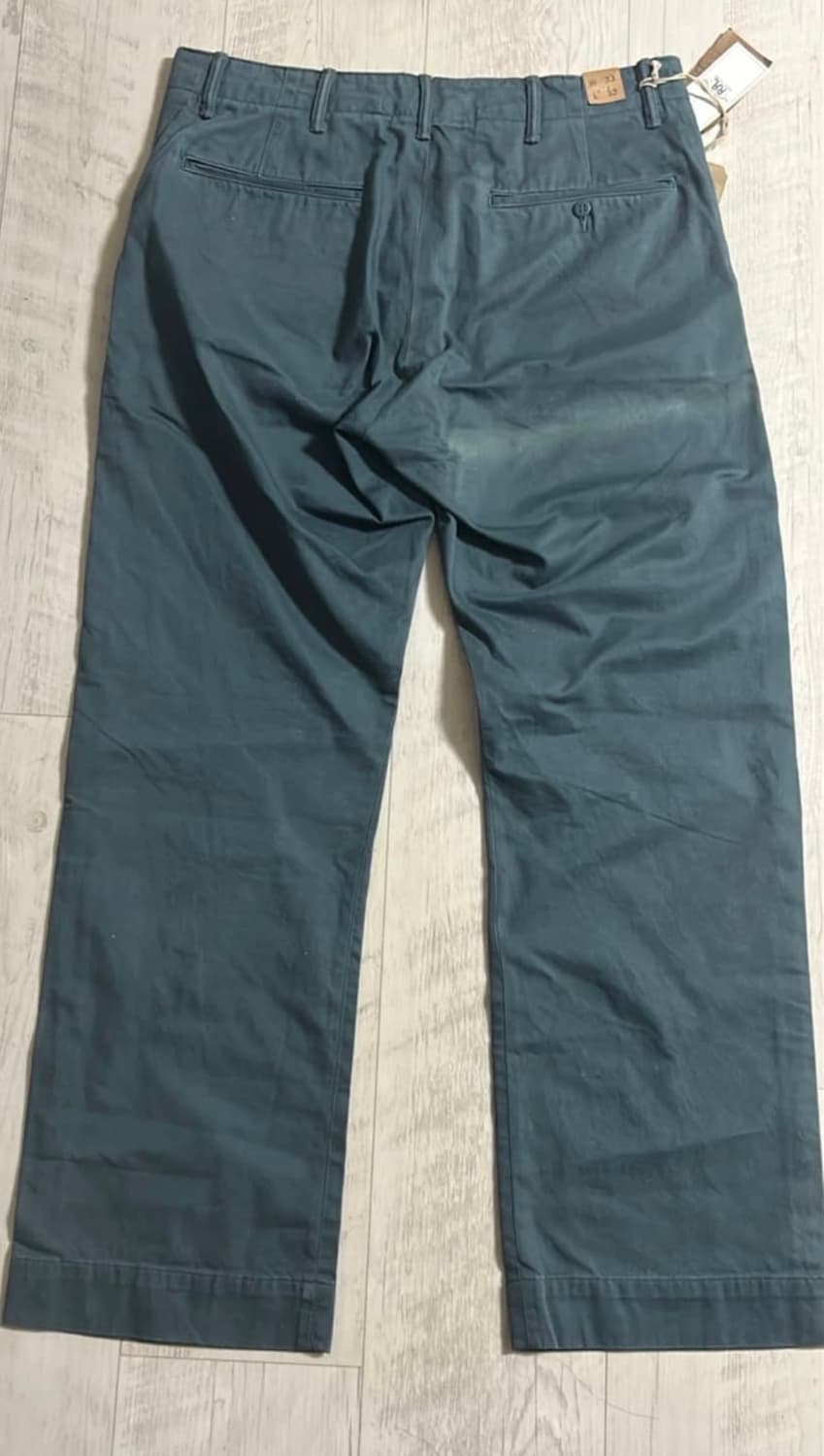 RRL 그린 필드 스트레이트 핏 치노 팬츠 33 32 새상품 상품이미지2