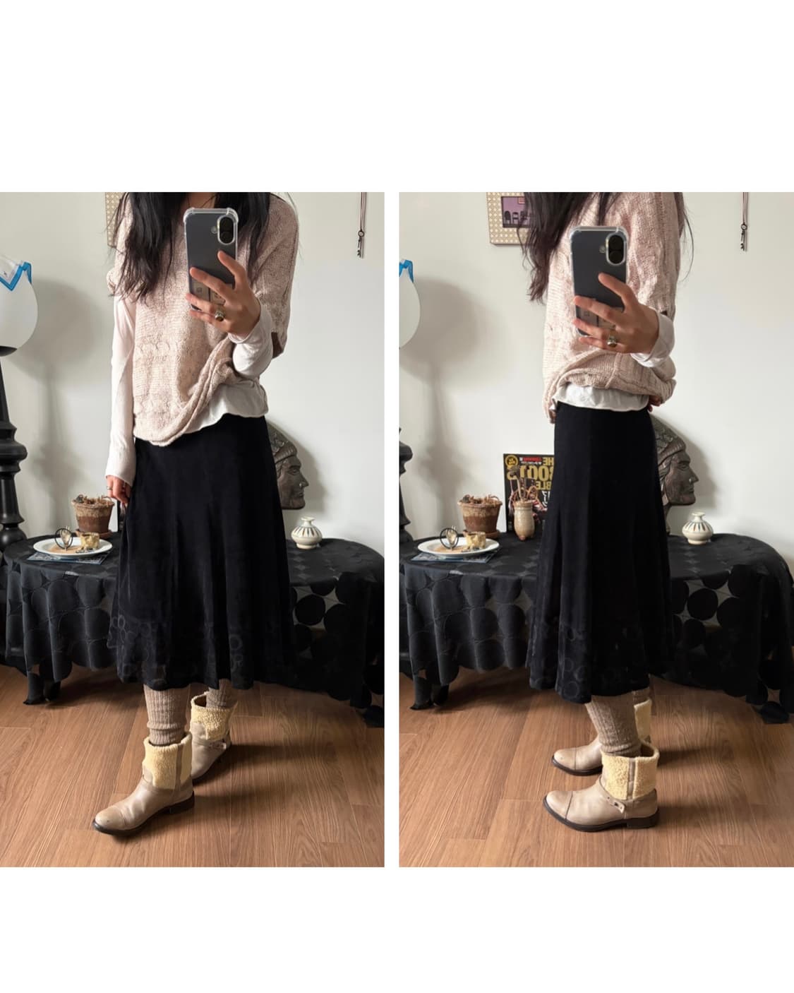 circle patterned skirt 상품이미지2