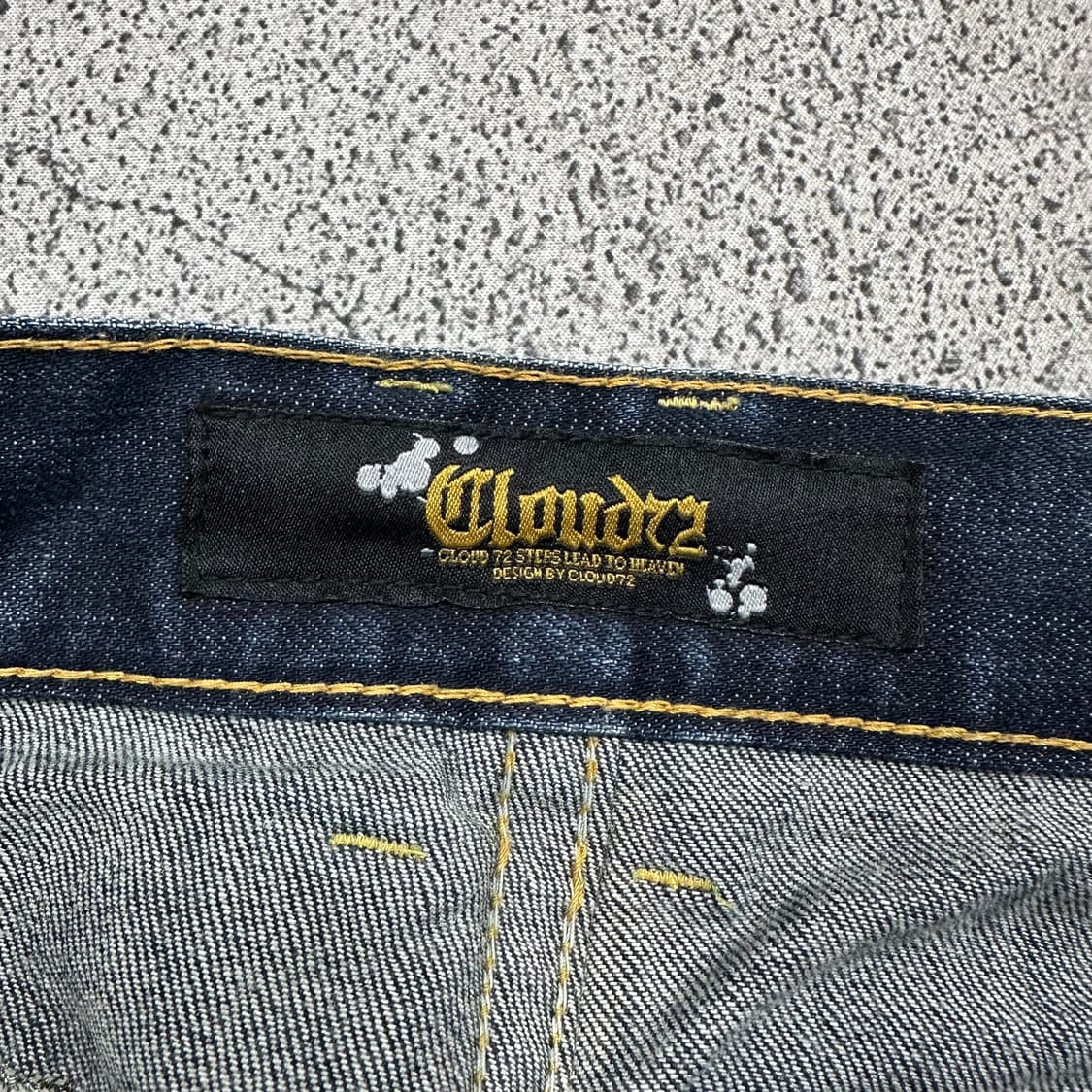 ✨ (바배) 클라우드72 자수 바이크 데님 팬츠 상품이미지4