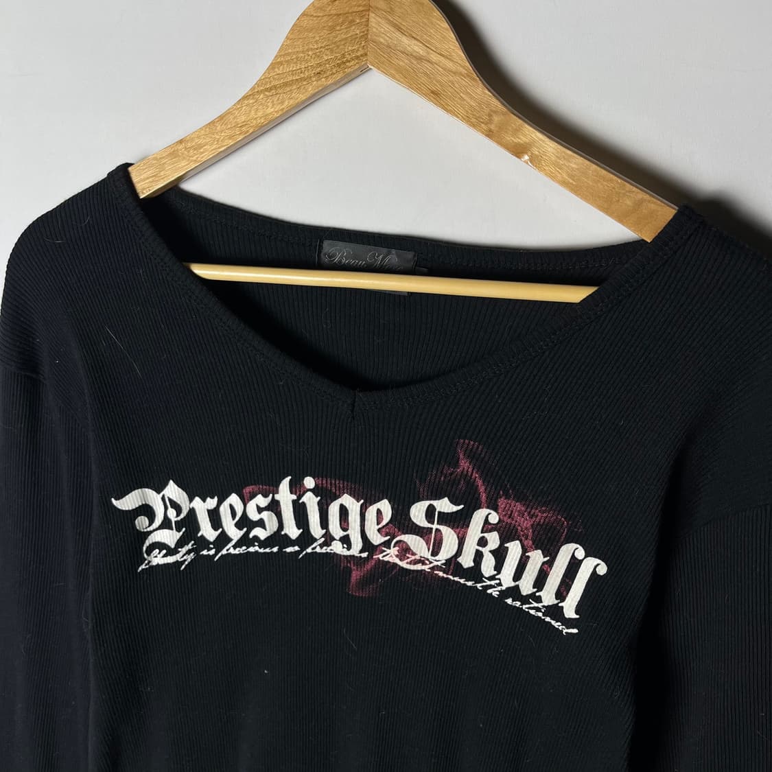 [Beaumere] 펑크 스컬 골지 롱슬리브 상품이미지3