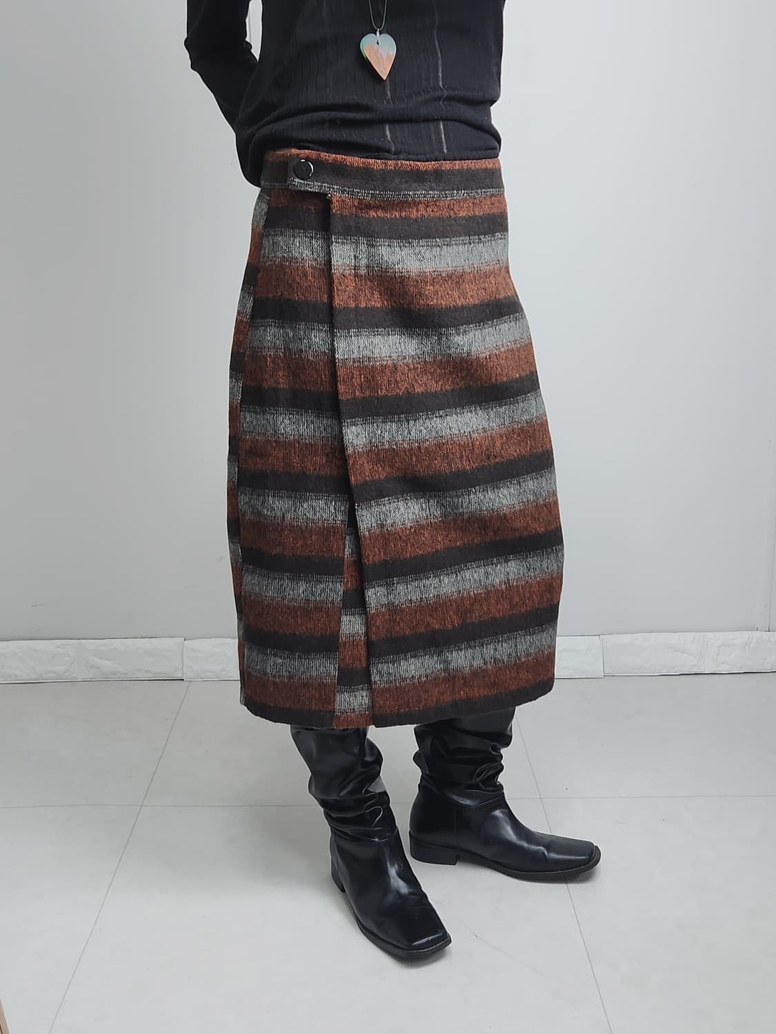 라인 스커트 상품이미지5