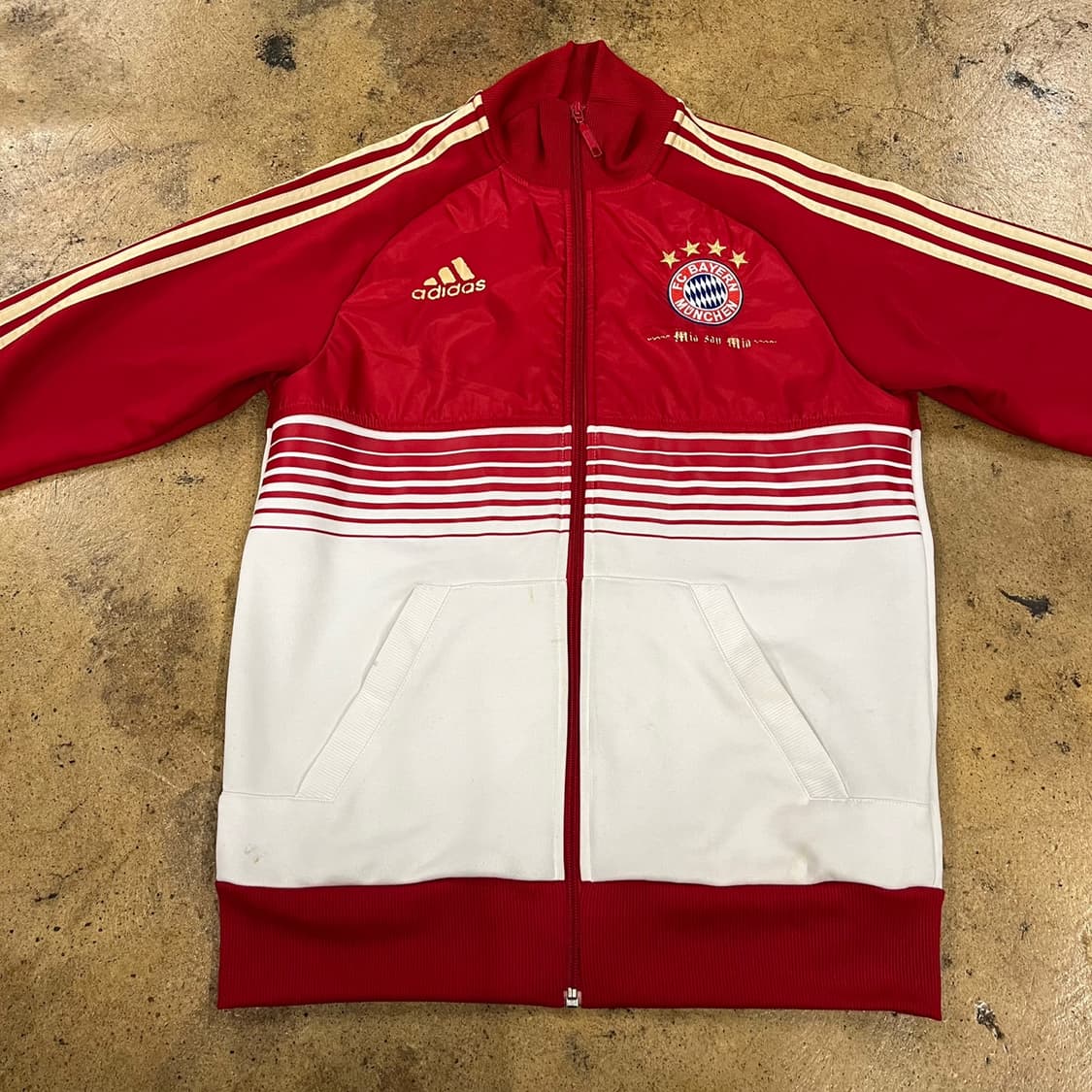 [정품/S] 아디다스 바이에른 뮌헨 트랙탑 져지 레드 b14 상품이미지3