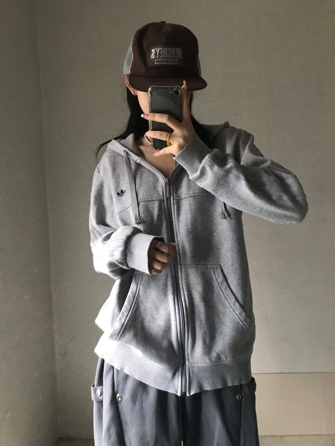 아디다스 그레이 후드집업 상품이미지2