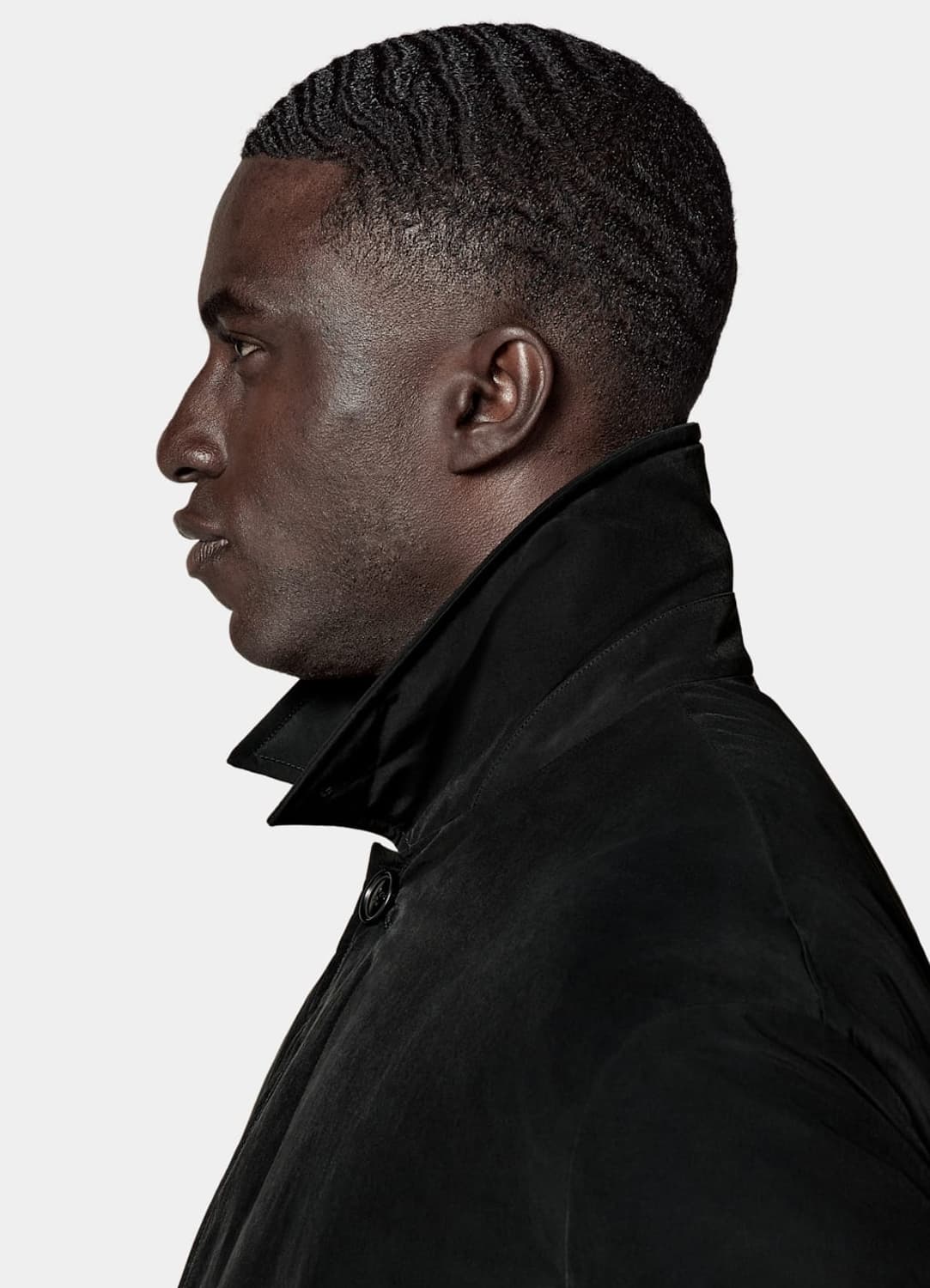 수트서플라이 블랙 테크 패딩코트 (42R) 상품이미지4