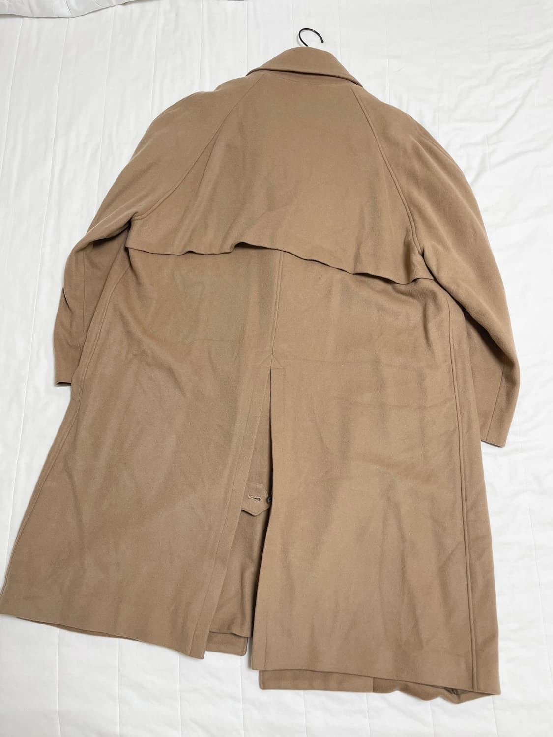 언유즈드 더블 오버사이즈 코트 카멜 상품이미지7