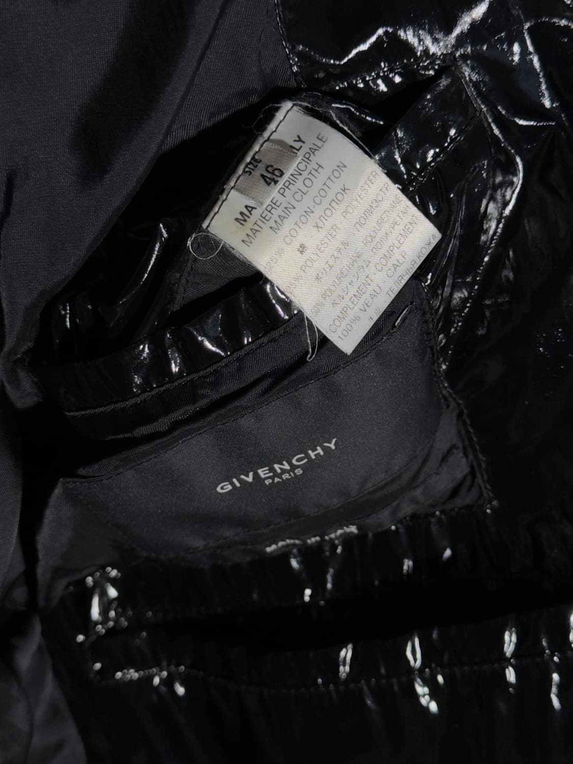 rare* 지방시 리카르도티시 오피움 09AW 레더패딩 베스트 상품이미지4