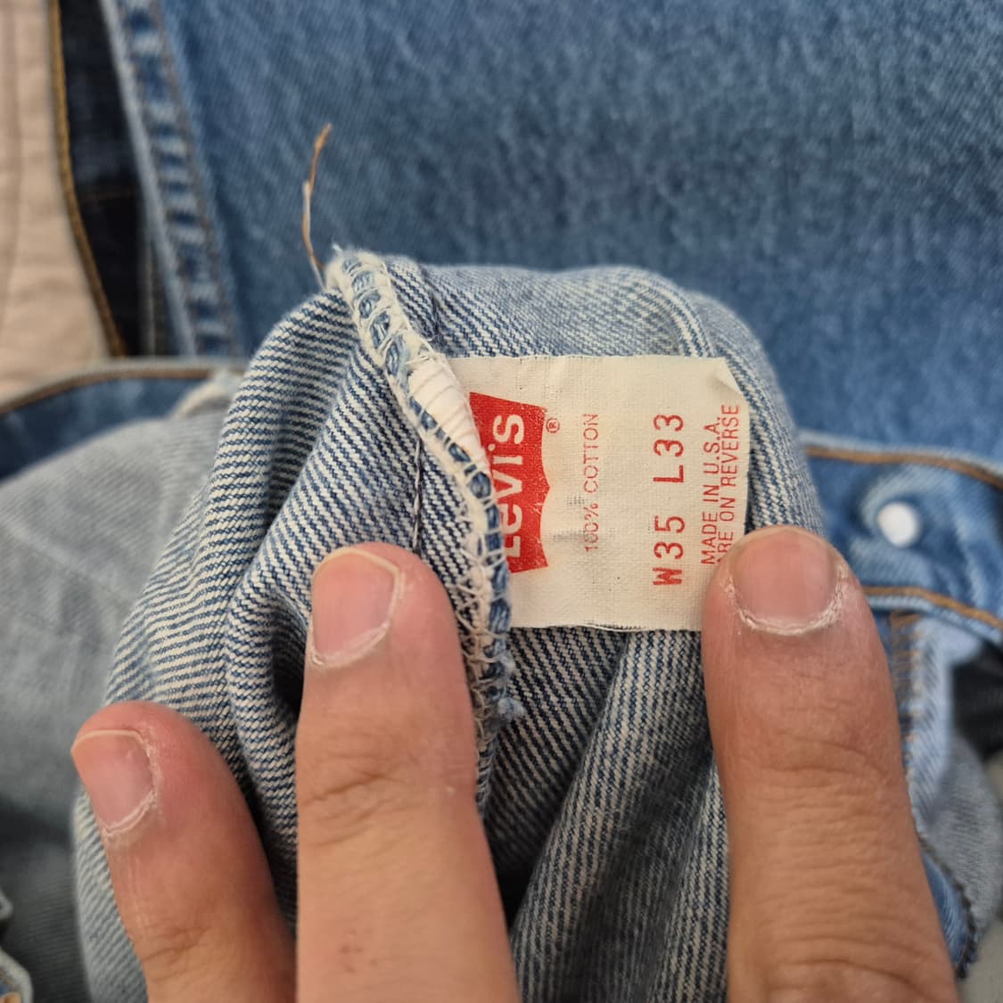 90's 리바이스 Levis Made In USA 505 데님팬츠 상품이미지5