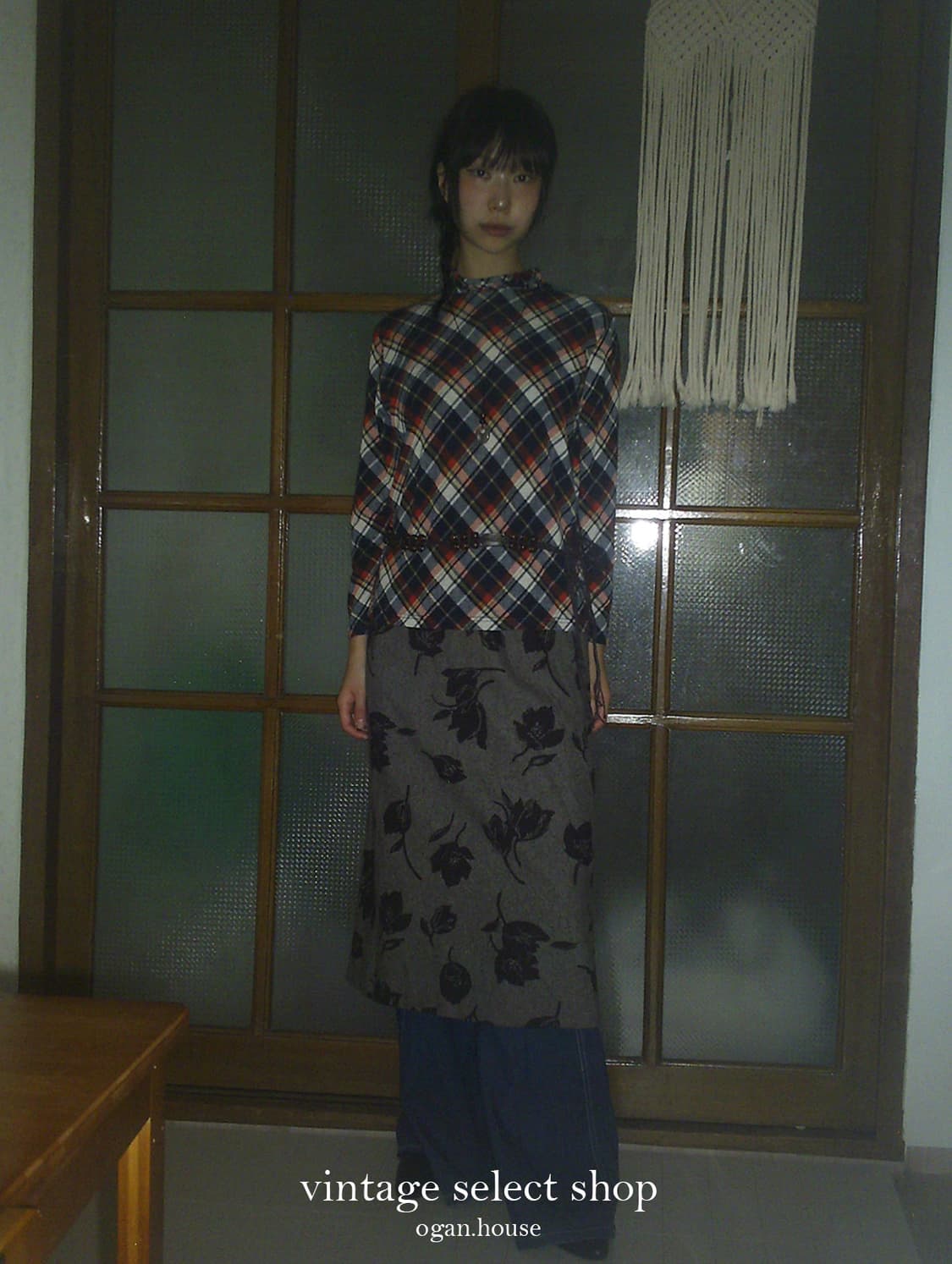 vintage check top 상품이미지5