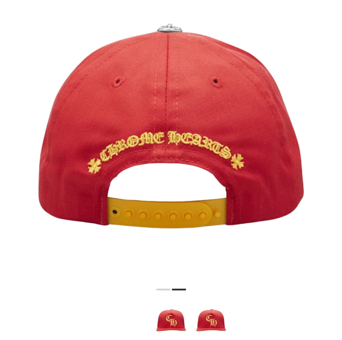 크롬하츠 CH 실버 버튼 햇 레드 옐로우  상품이미지2