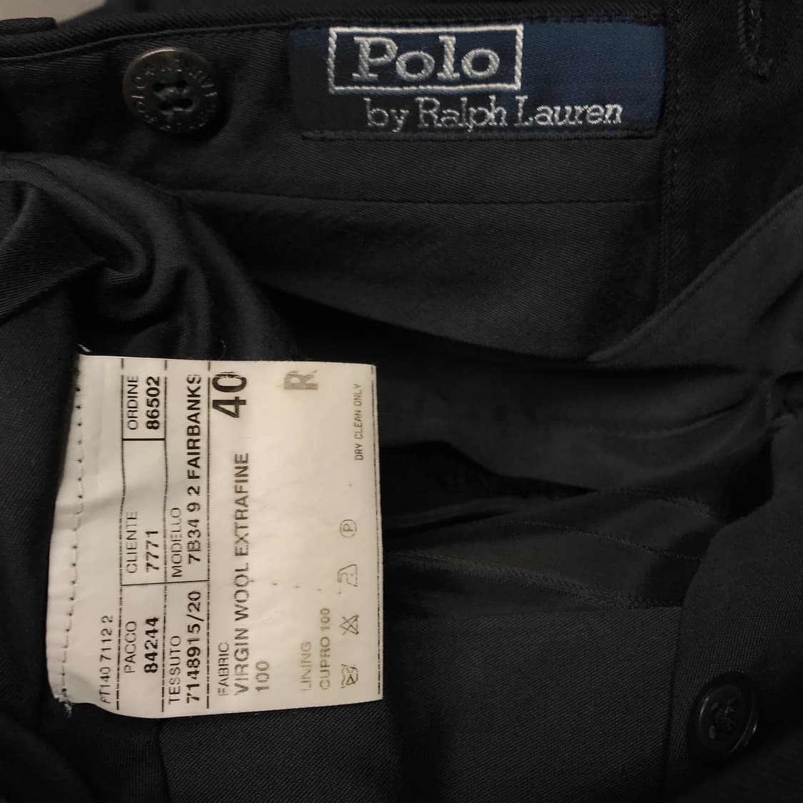 폴로 랄프로렌 블랙 슬랙스 40 상품이미지5