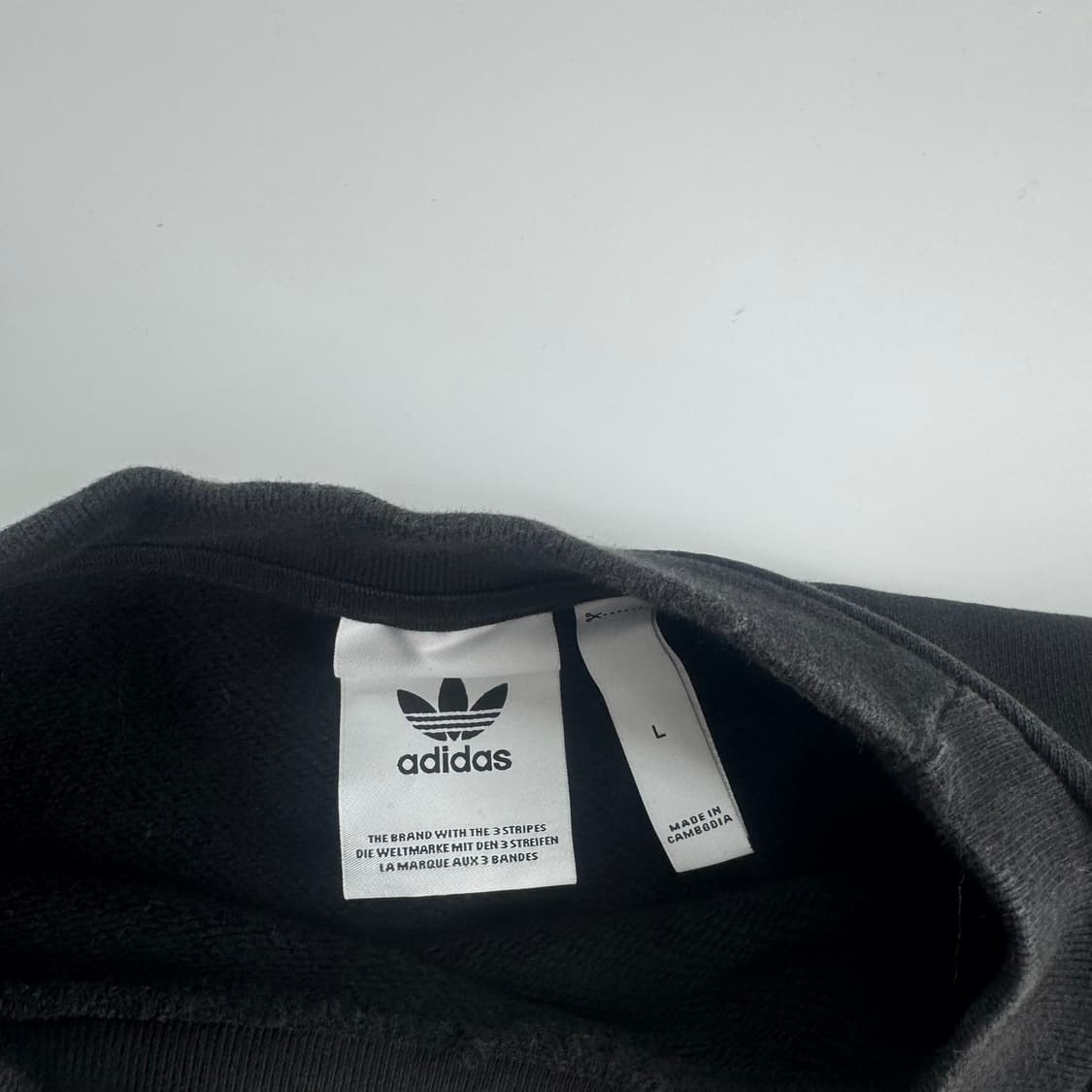 Adidas 아디다스 빅 파이어로고 블랙 맨투맨  상품이미지5