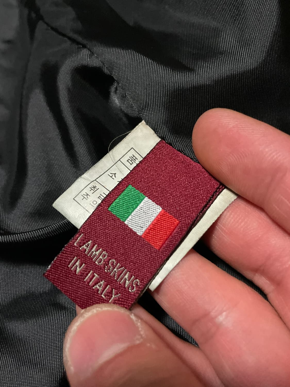 광희시장 웨스턴 무드 램스킨 양가죽 절개 레더 자켓 상품이미지7