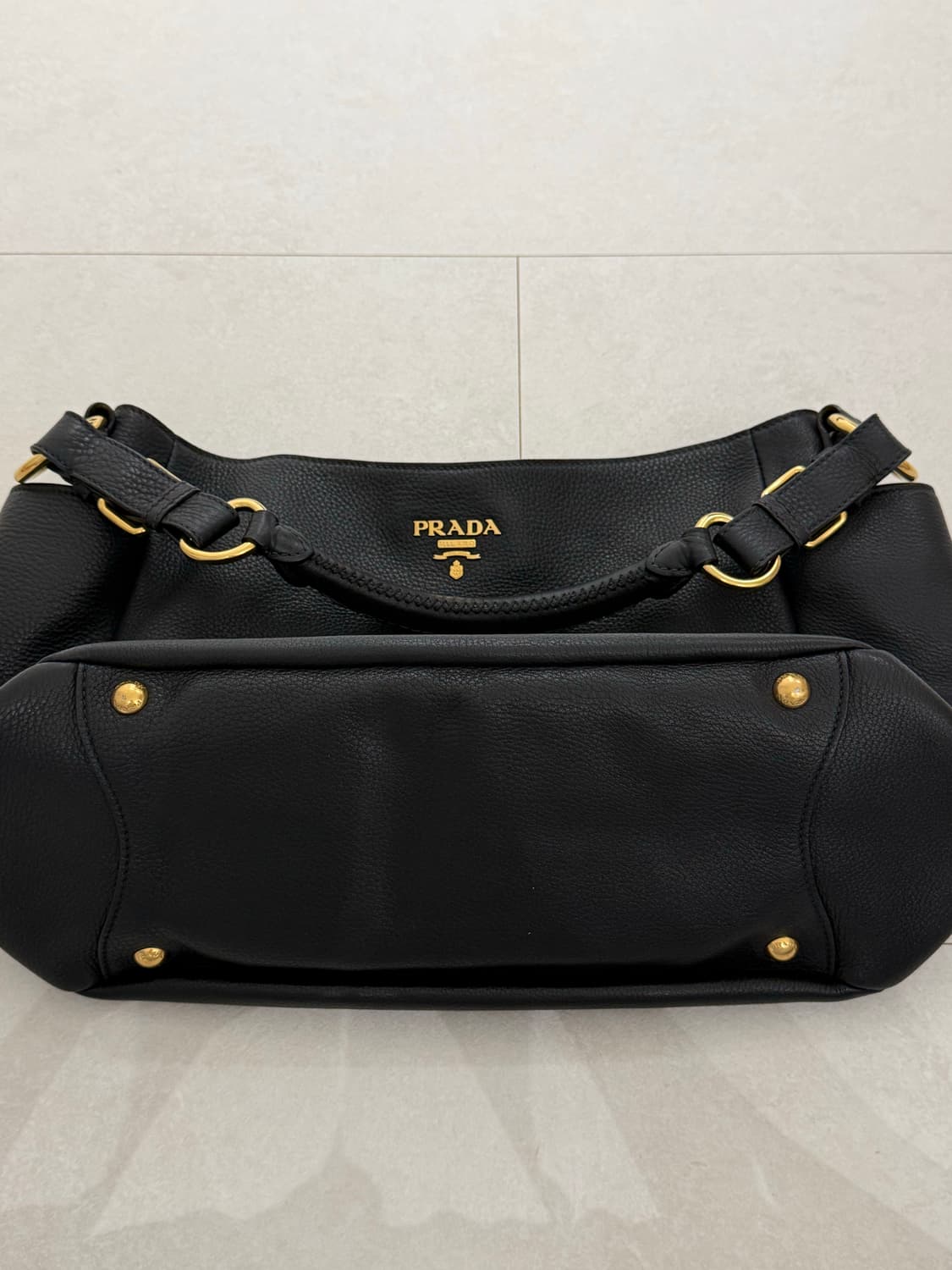 프라다 비텔로 다이노 호보 숄더백 블랙 상품이미지9