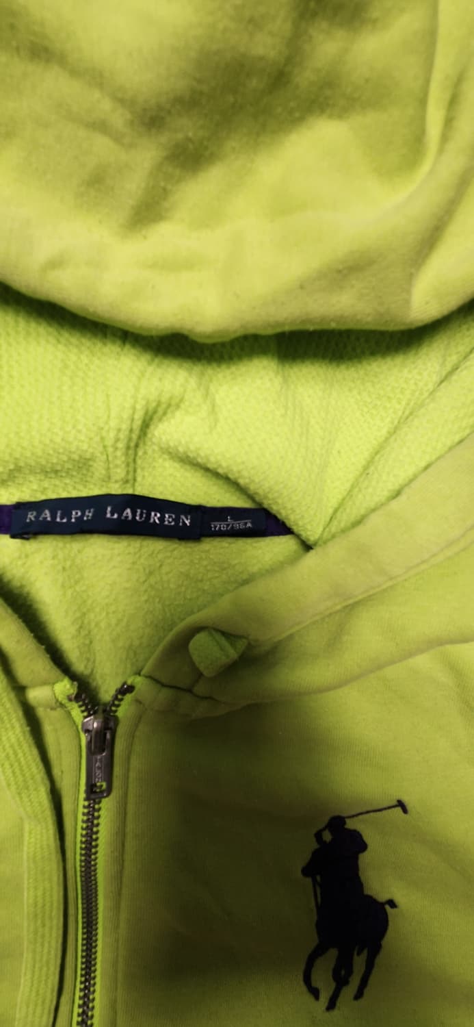 폴로 빅포니 형광 그린 후드집업 L(170/96A) 상품이미지3