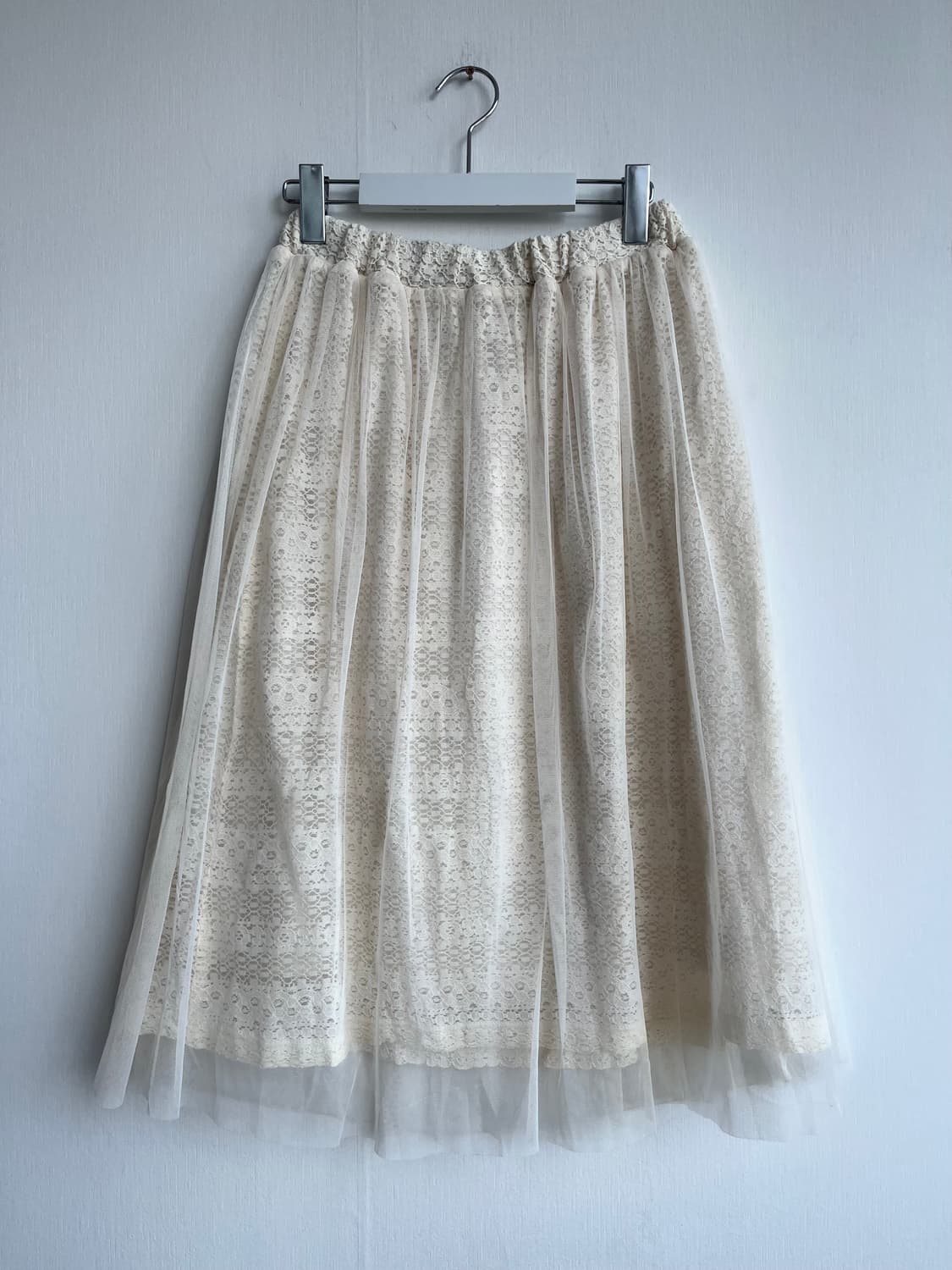 레이스 시스루 샤 스커트 상품이미지1