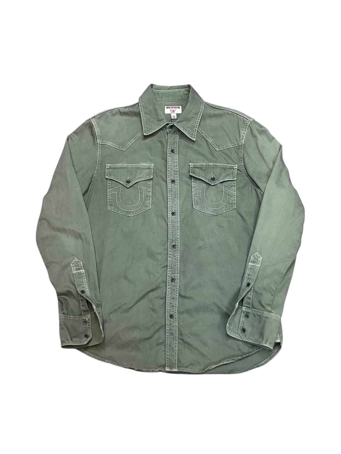 트루릴리젼 포켓 셔츠 카키 L  #csz2904 상품이미지3