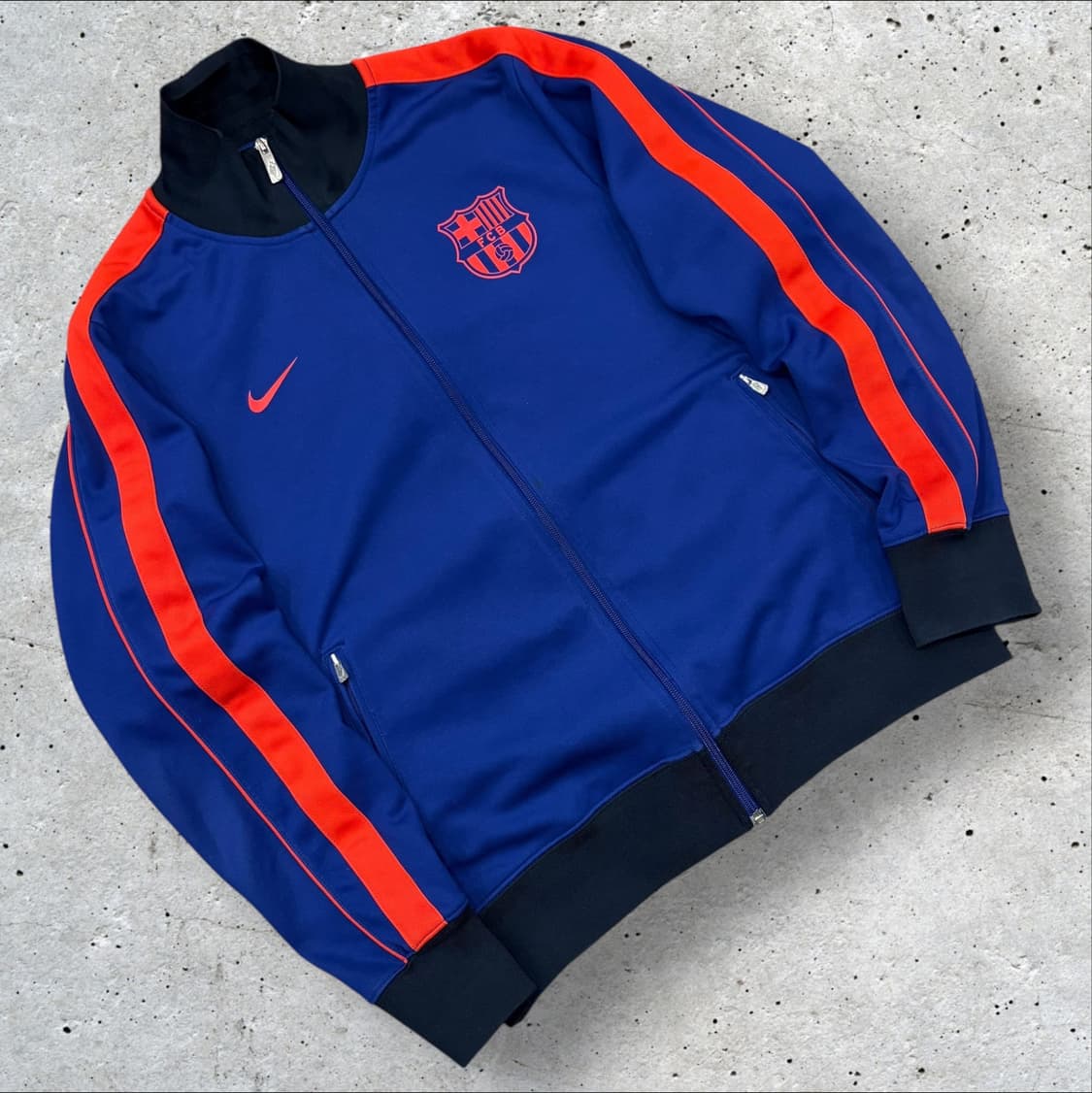 [XL] 12-13 나이키 FC 바르셀로나 트랙탑 블루 B548 상품이미지1