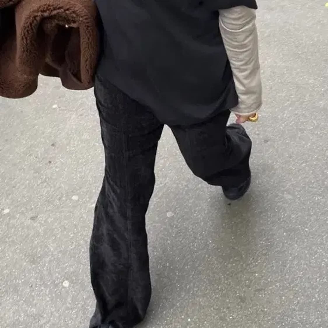 에토스 벨벳 부츠컷 블랙 L 상품이미지3