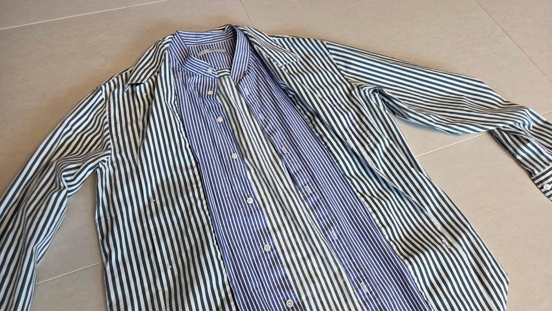 시스템 옴므 이중 스트라이프 셔츠 상품이미지3