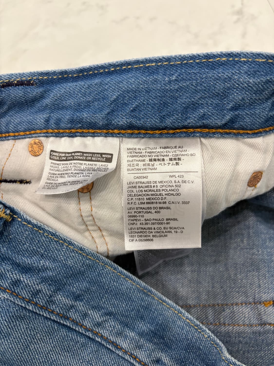 levis 508 denim pants 34x32 상품이미지3