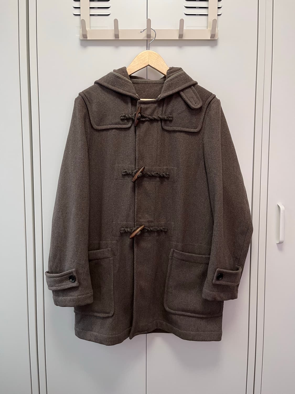 Comme ca ism 브라운 울 더플코트 상품이미지2