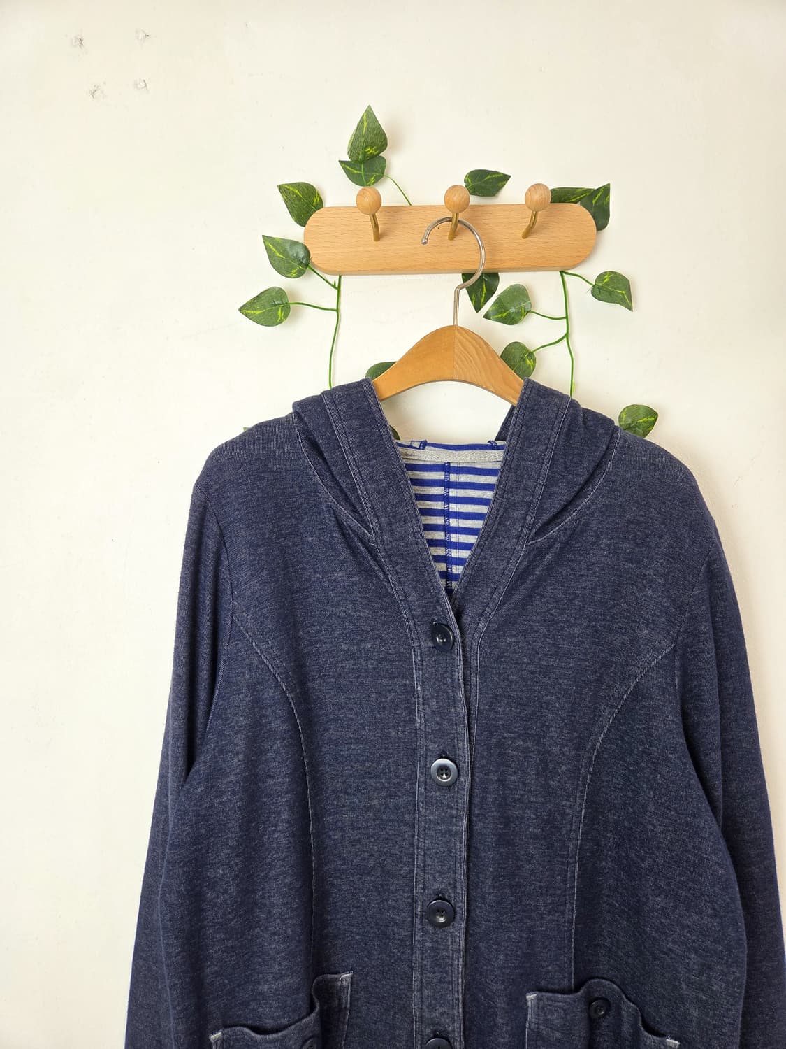 단추 후드 집업 상품이미지2