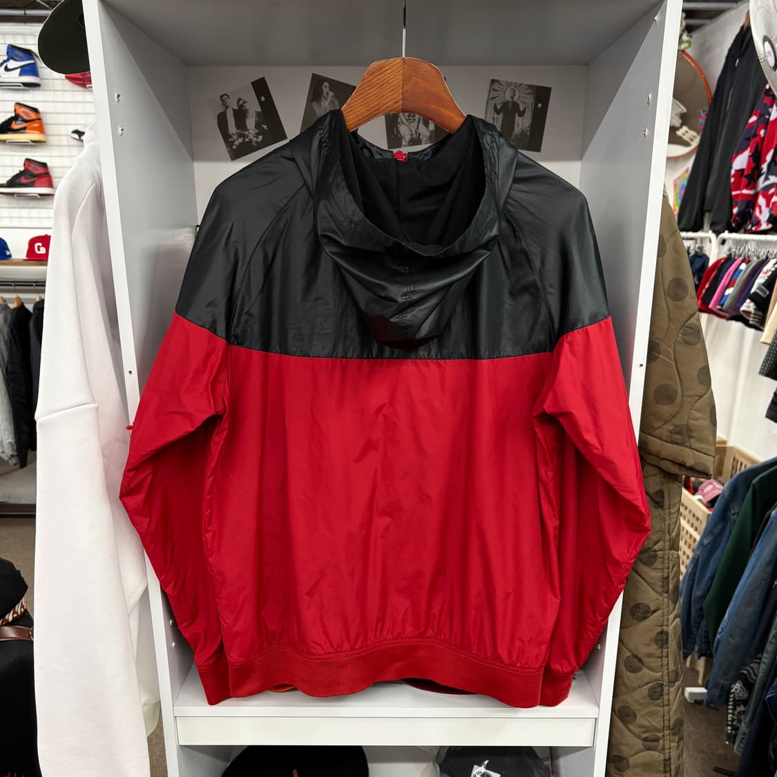 (XL) 나이키 레드블랙 레이디 바람막이 자켓 상품이미지3