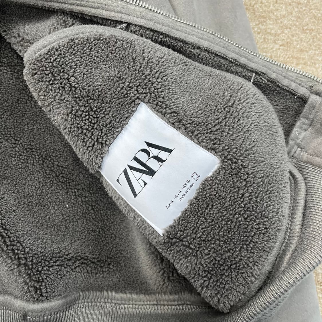 자라 스웨이드 무스탕 투웨이 자켓 상품이미지4