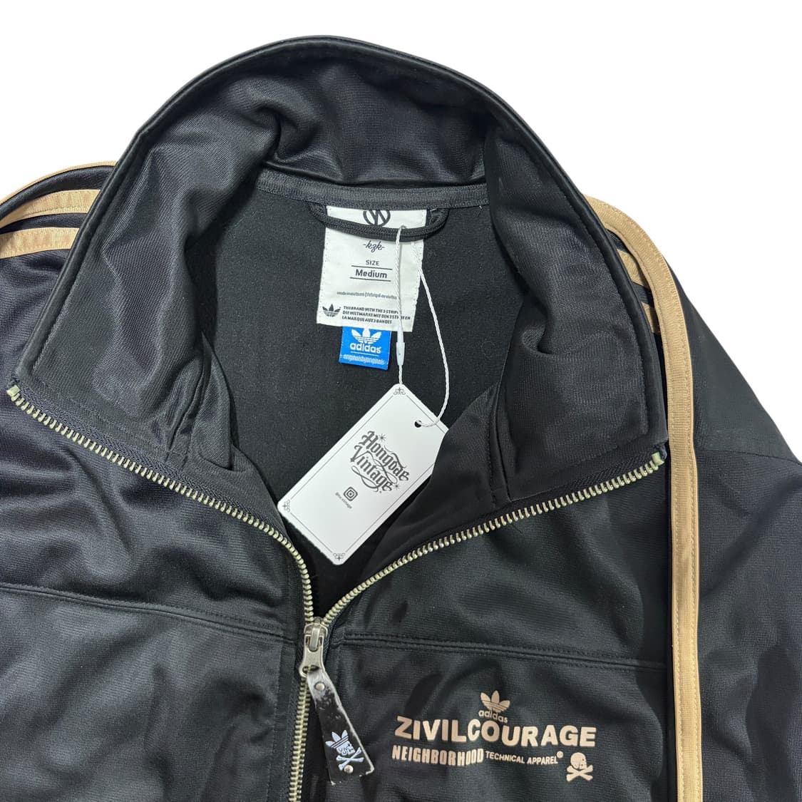 아디다스 X 네이버후드 ZIVIL COURAGE 검금 트랙 자켓 져지 상품이미지3