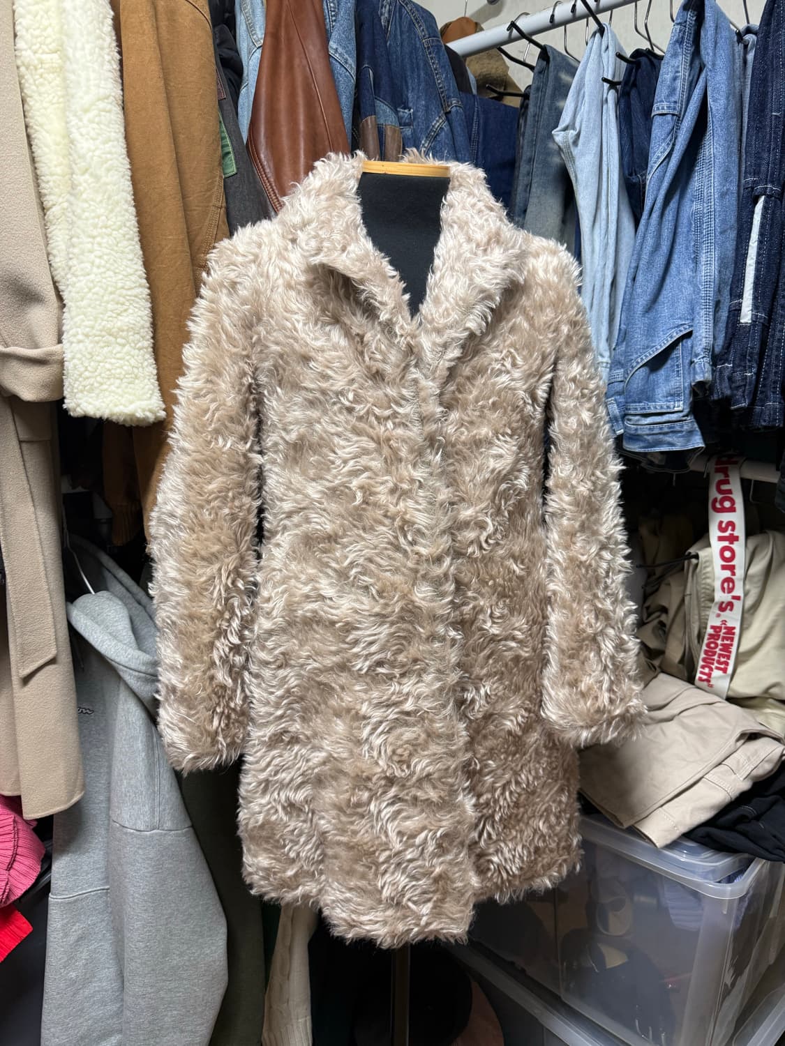 [36] 스텔라 매카트니 모헤어 쉬어링 코트 상품이미지1