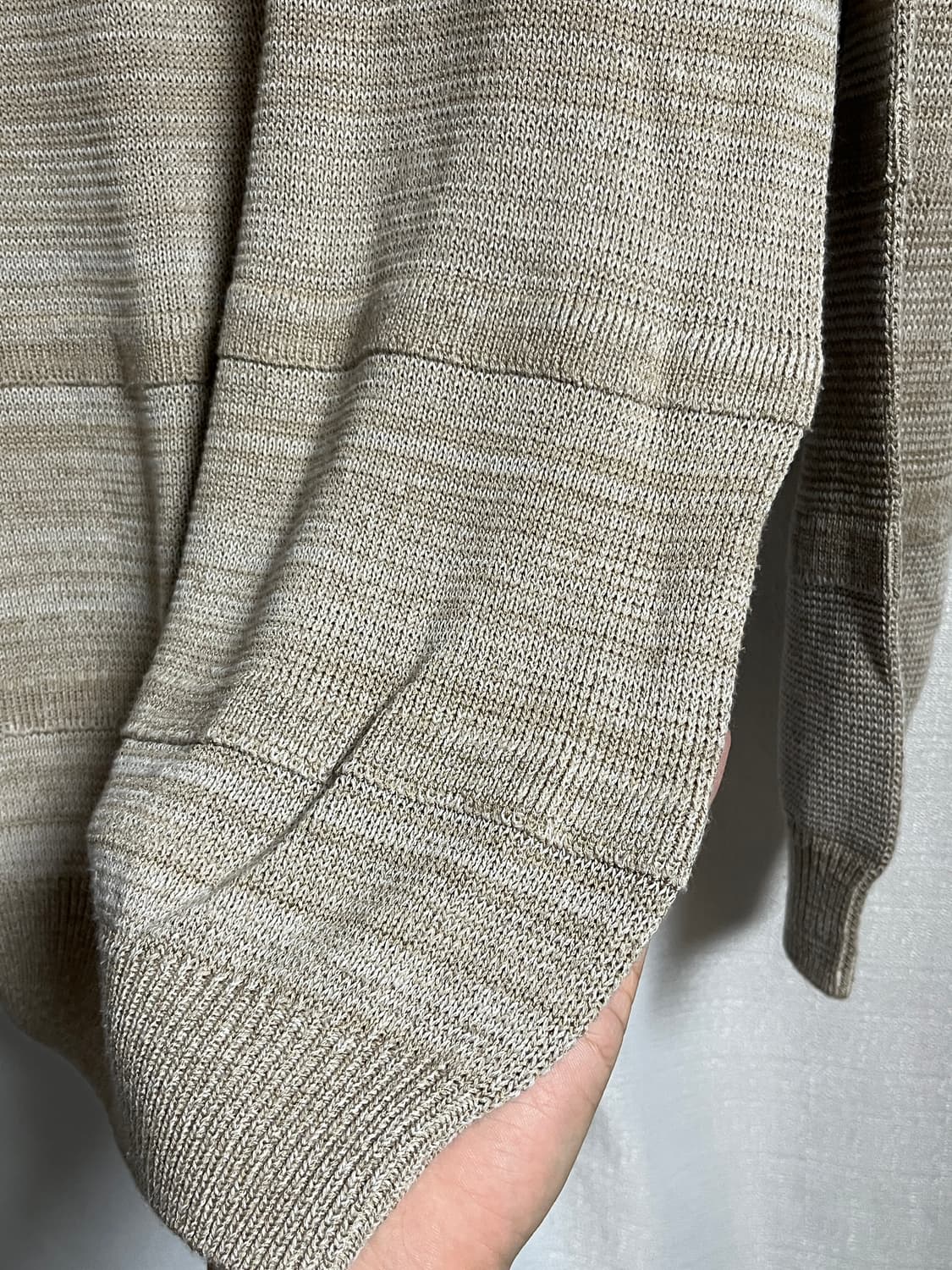 공용 인사일런스 그라데이션 와플 니트 스웨터 M 상품이미지3