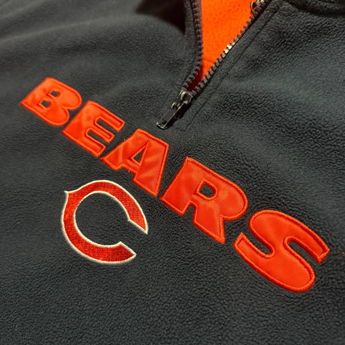 Chicago Bears Half Zip-Up Fleece Jacket 상품이미지4
