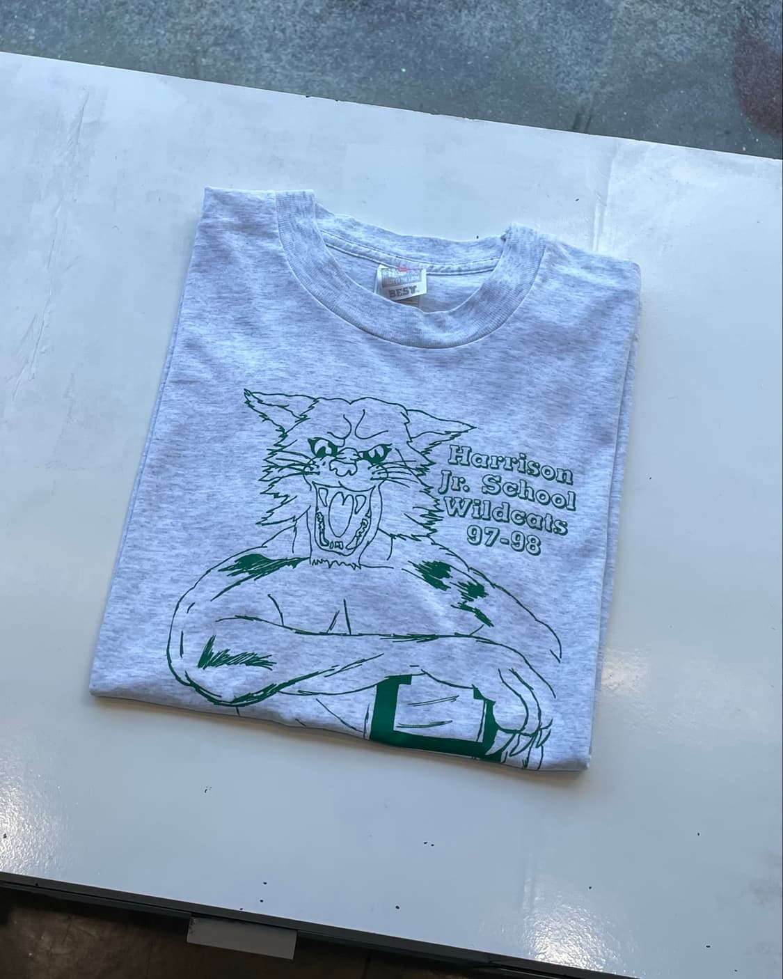 90’s USA ‘Wild Cats’ School T-shirt L 상품이미지1