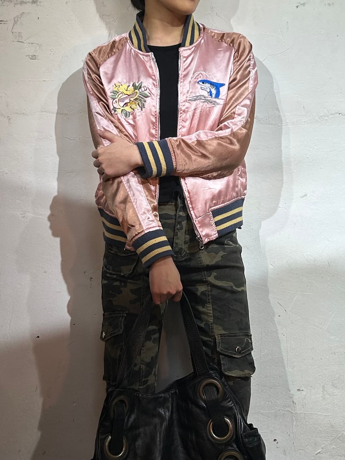 일본빈티지 양면 리버시블 스카잔 수니베어 스카쟌 xs 상품이미지2