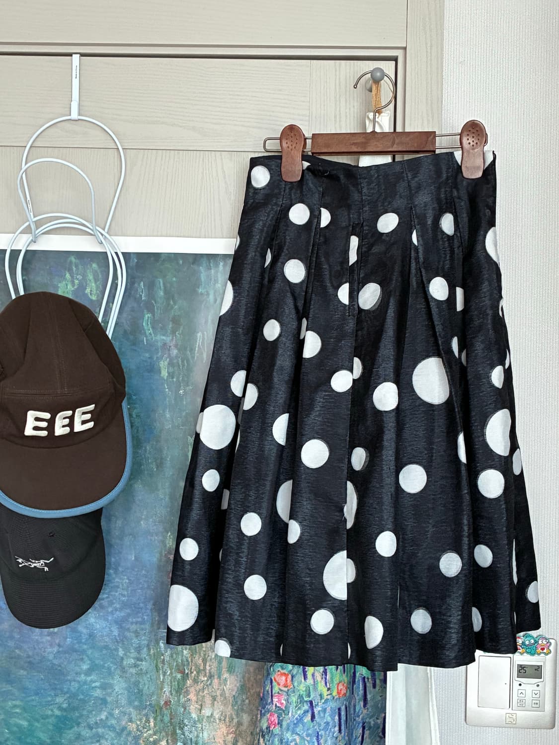 빈티지 도트 스커트 상품이미지1