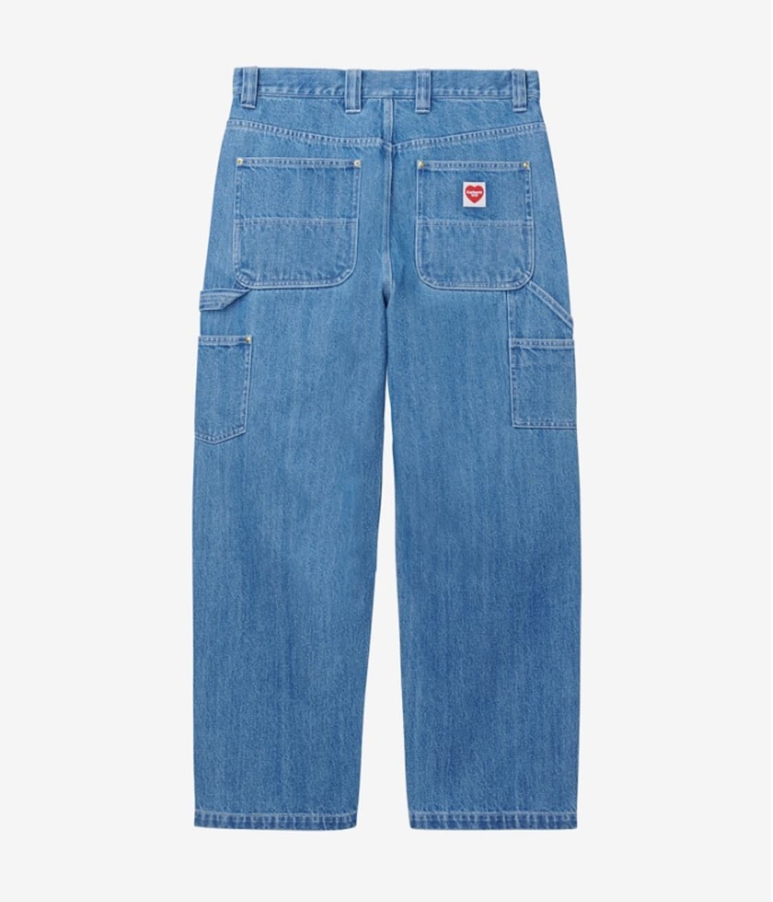 칼하트 WIP 내쉬 더블 니 팬츠 블루 스톤 워시드 XL 상품이미지1