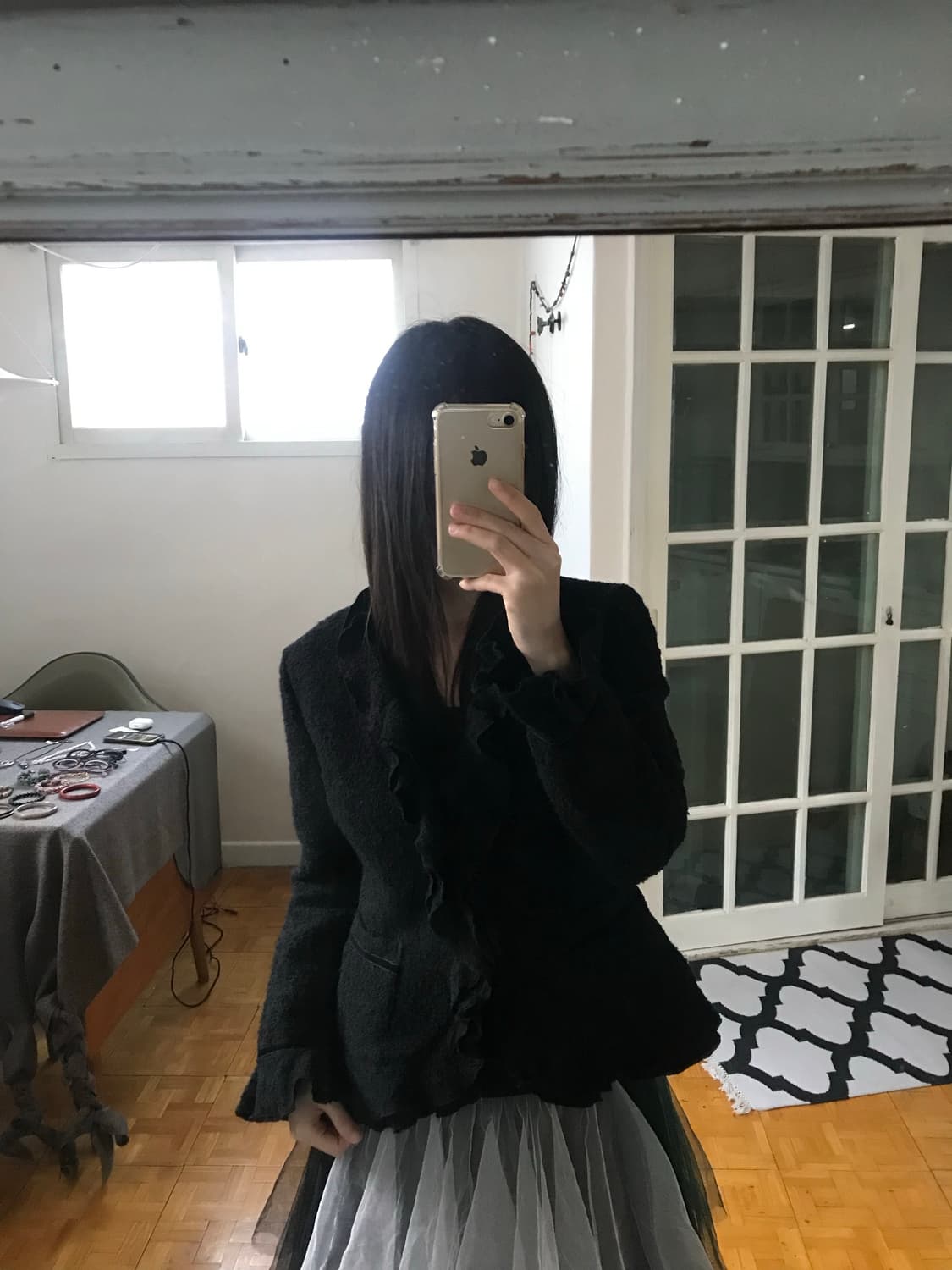 vintage wool frill jacket 상품이미지5