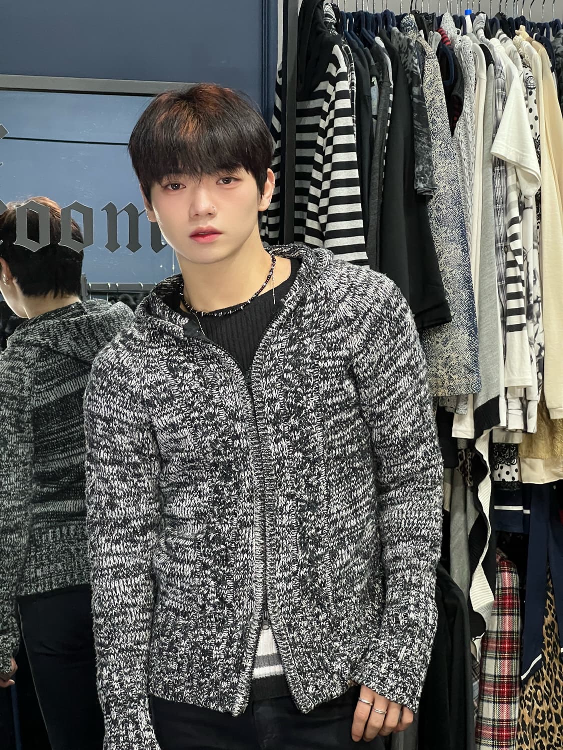 JPN Vintage Knit Hoodie 상품이미지5