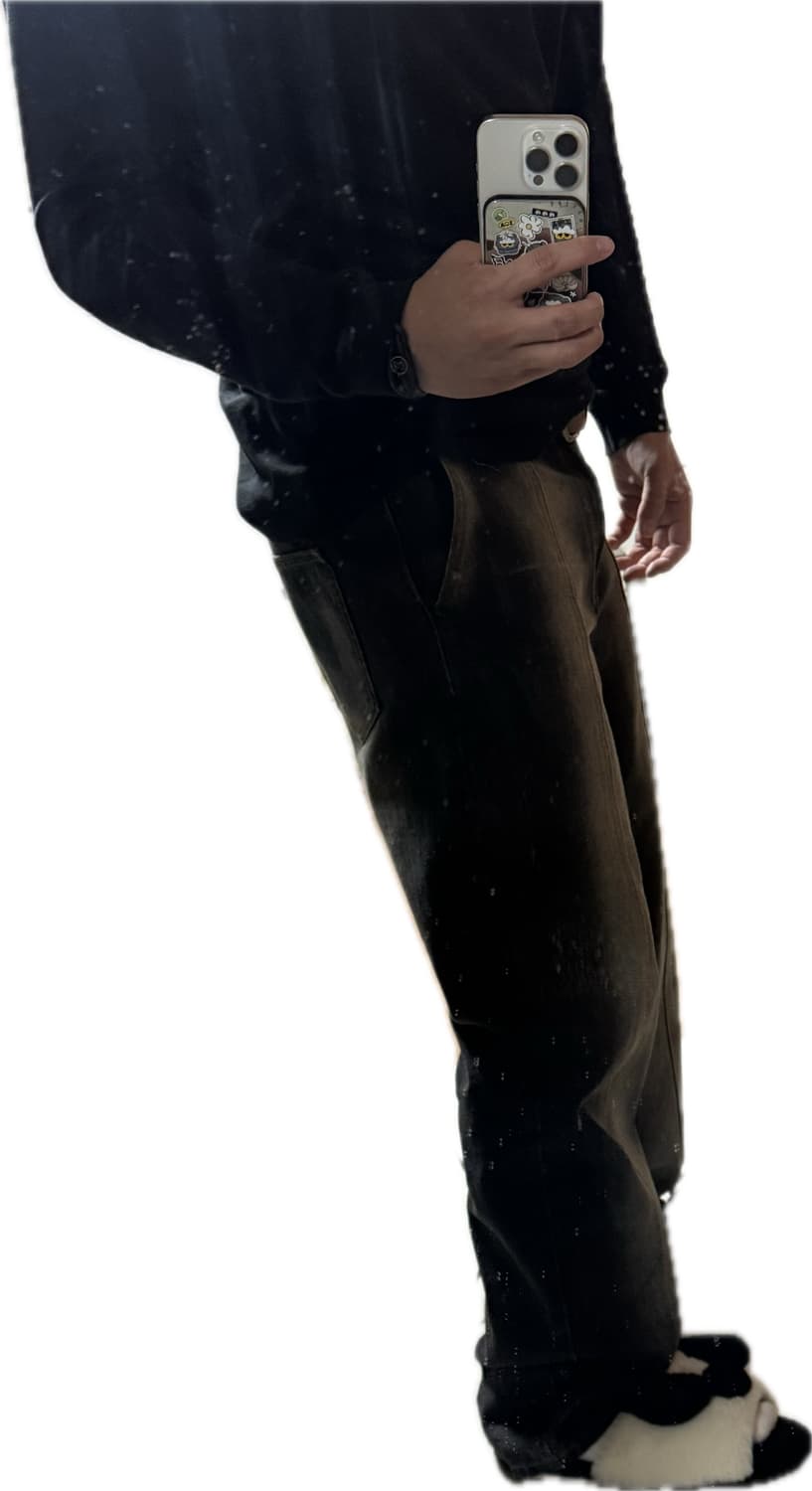 워싱 블랙진 상품이미지2