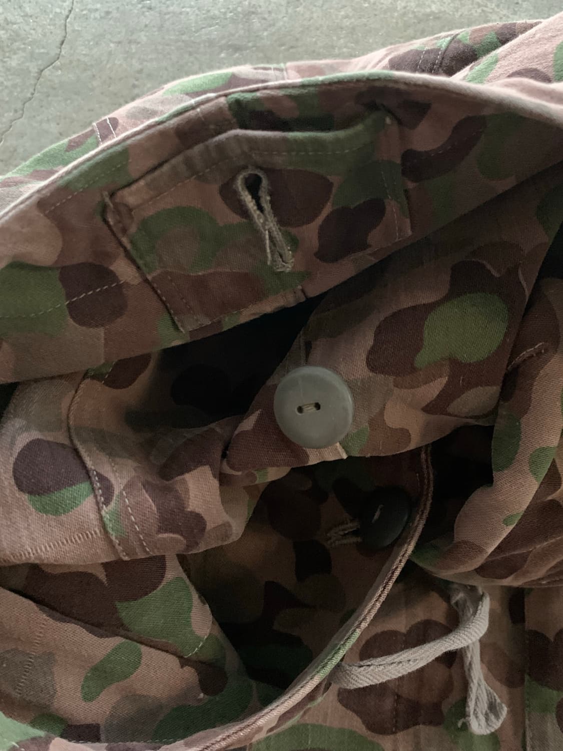 60s 오스트리아 군 KAZ57 피 도트 카모 피시테일 파카 후기형 상품이미지3