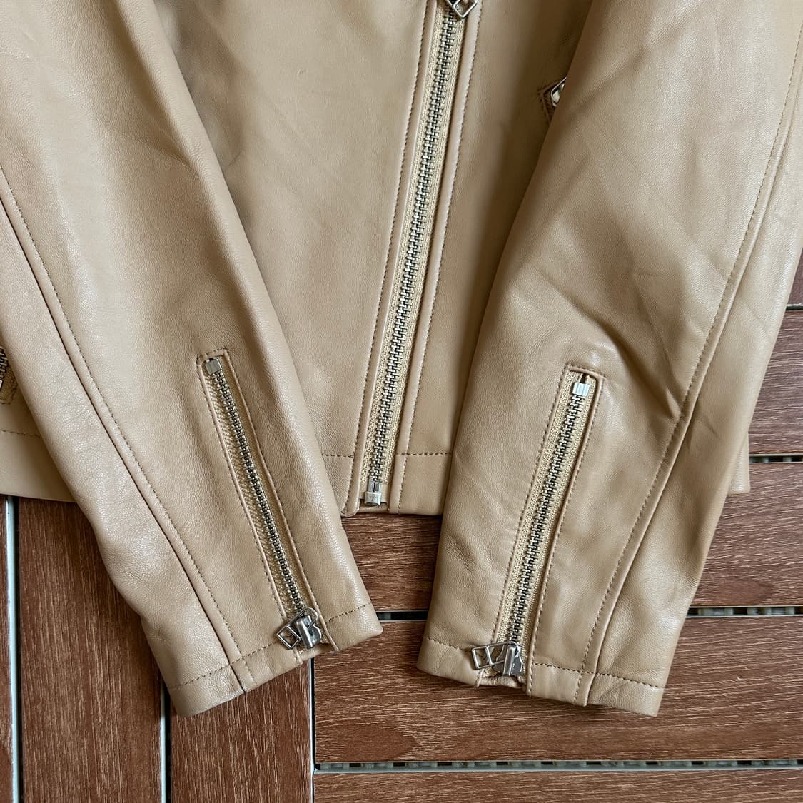 Ray beams sheepskin rider leather jacket 상품이미지5