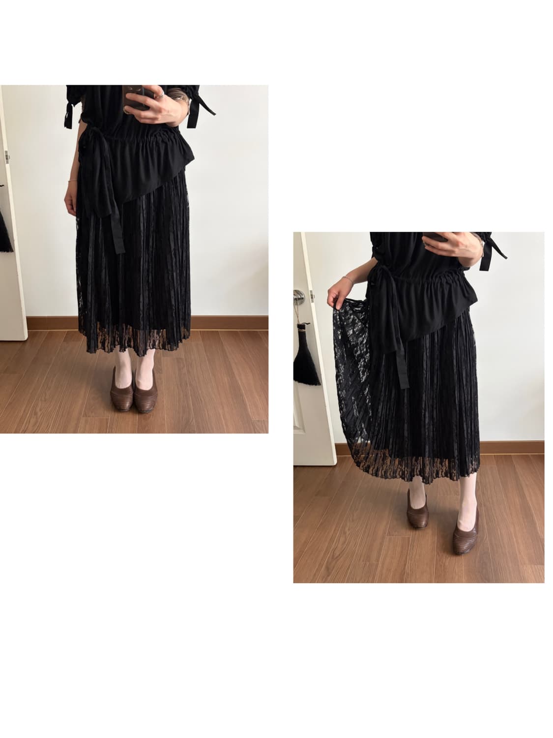 lace pleats skirt 상품이미지5