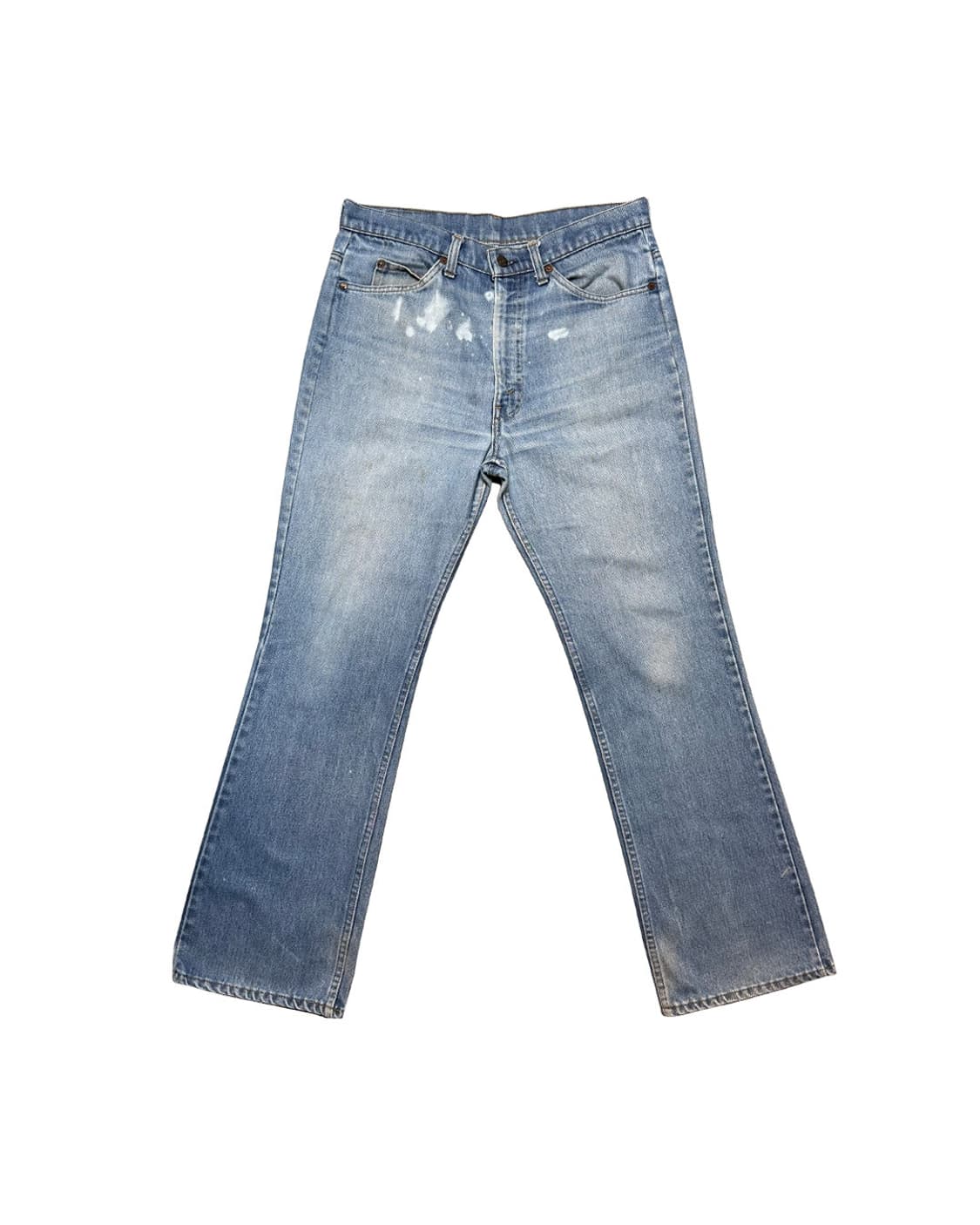 80s 리바이스517 부츠컷 오렌지탭 데님 팬츠 34x32 상품이미지1