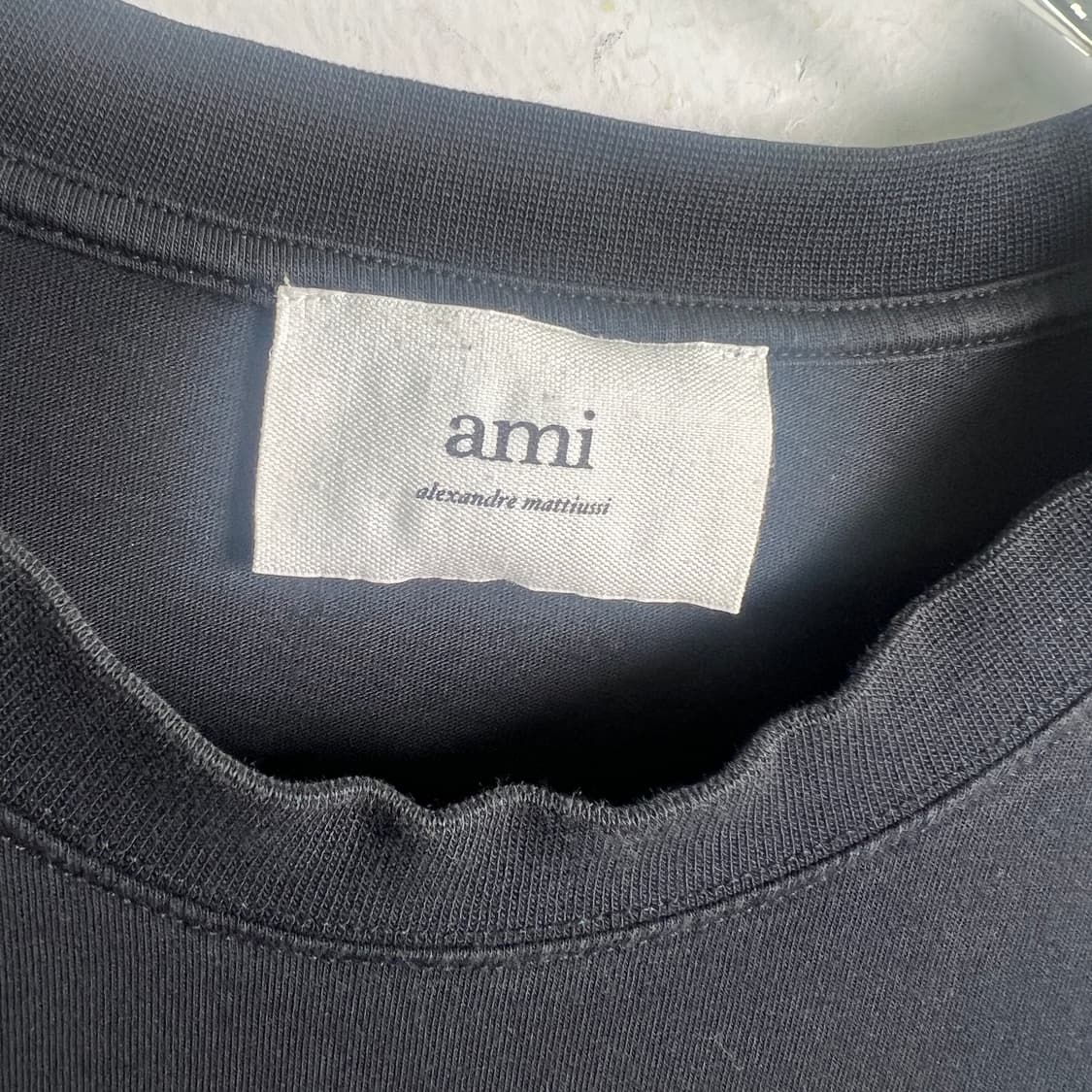 Ami 아미 스몰 하트 로고 반팔 티셔츠 XL 상품이미지4