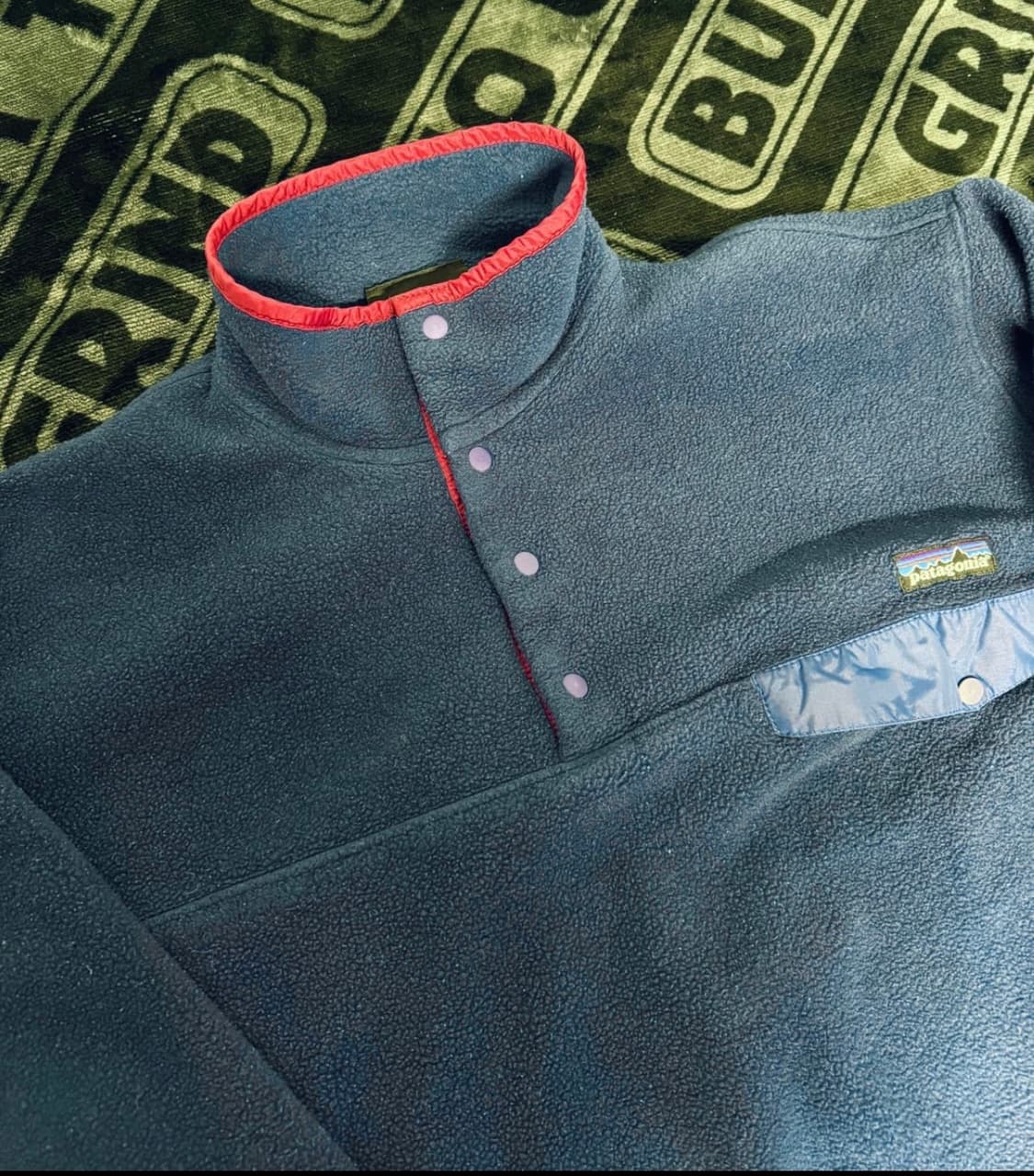 파타고니아 신칠라 네이비/버건디 판매 상품이미지3